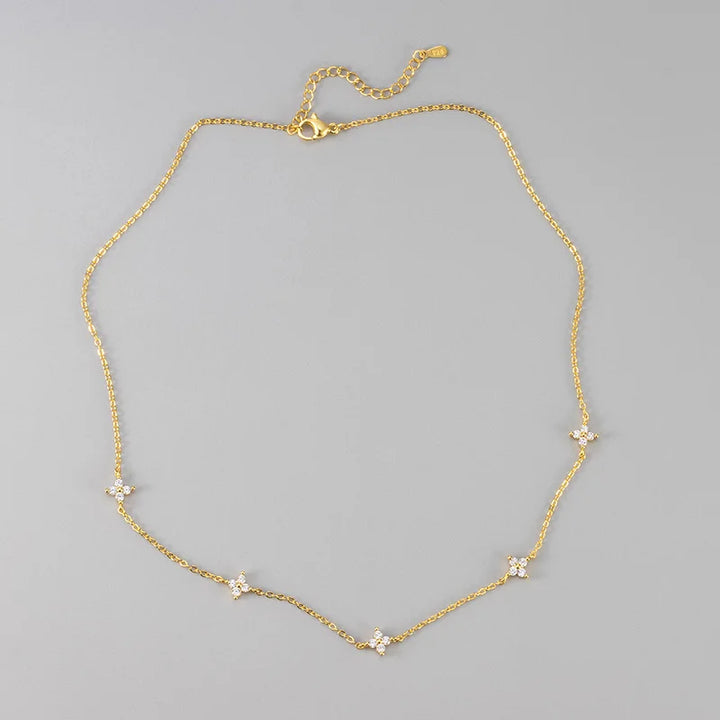 Collana Girocollo Floreale Safira — necklace_oro
